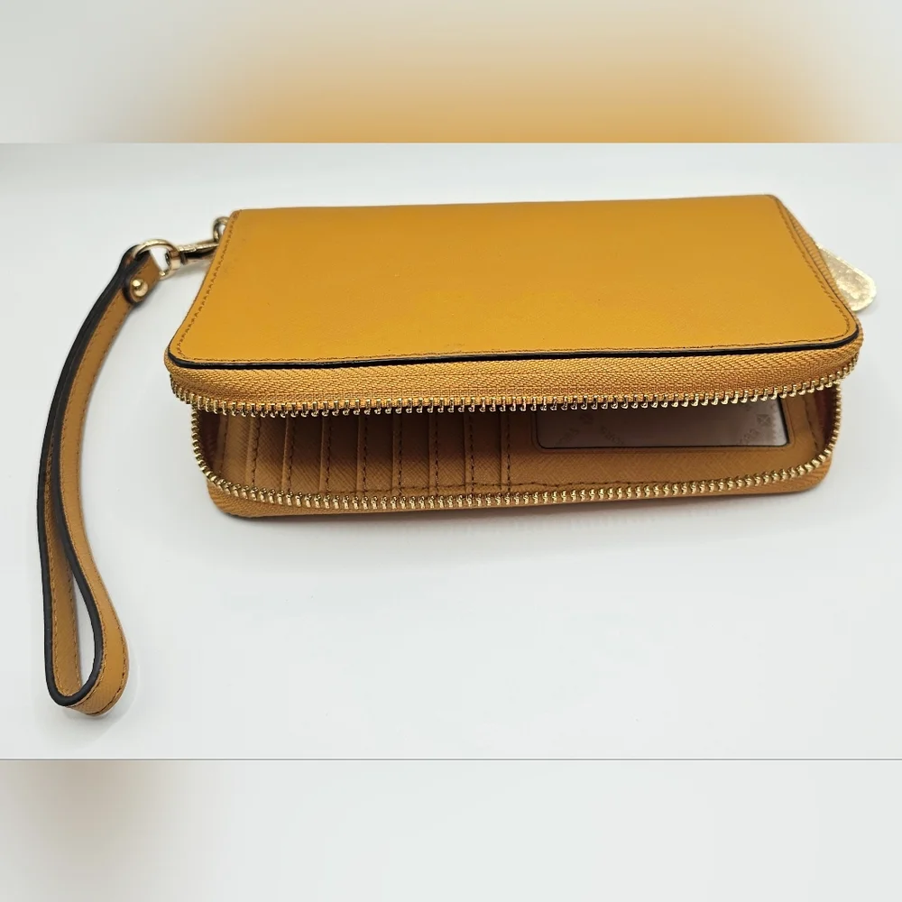 Michael Kors Mustard Wristlet Wallet - Picture 4 of 8